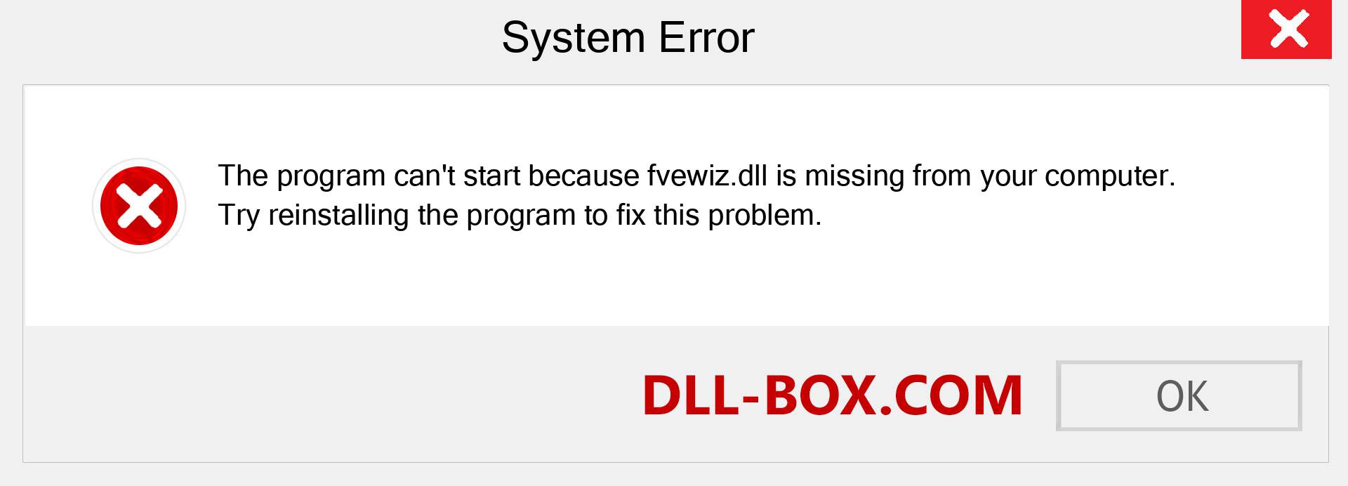  fvewiz.dll file is missing?. Download for Windows 7, 8, 10 - Fix  fvewiz dll Missing Error on Windows, photos, images